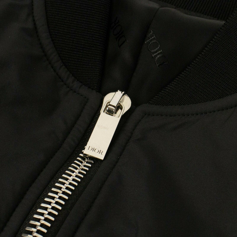 CHRISTIAN DIOR x KAWS Bee Nylon Bomber Jacket -  Black