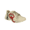 Rhyton Mouth Print Sneakers - White