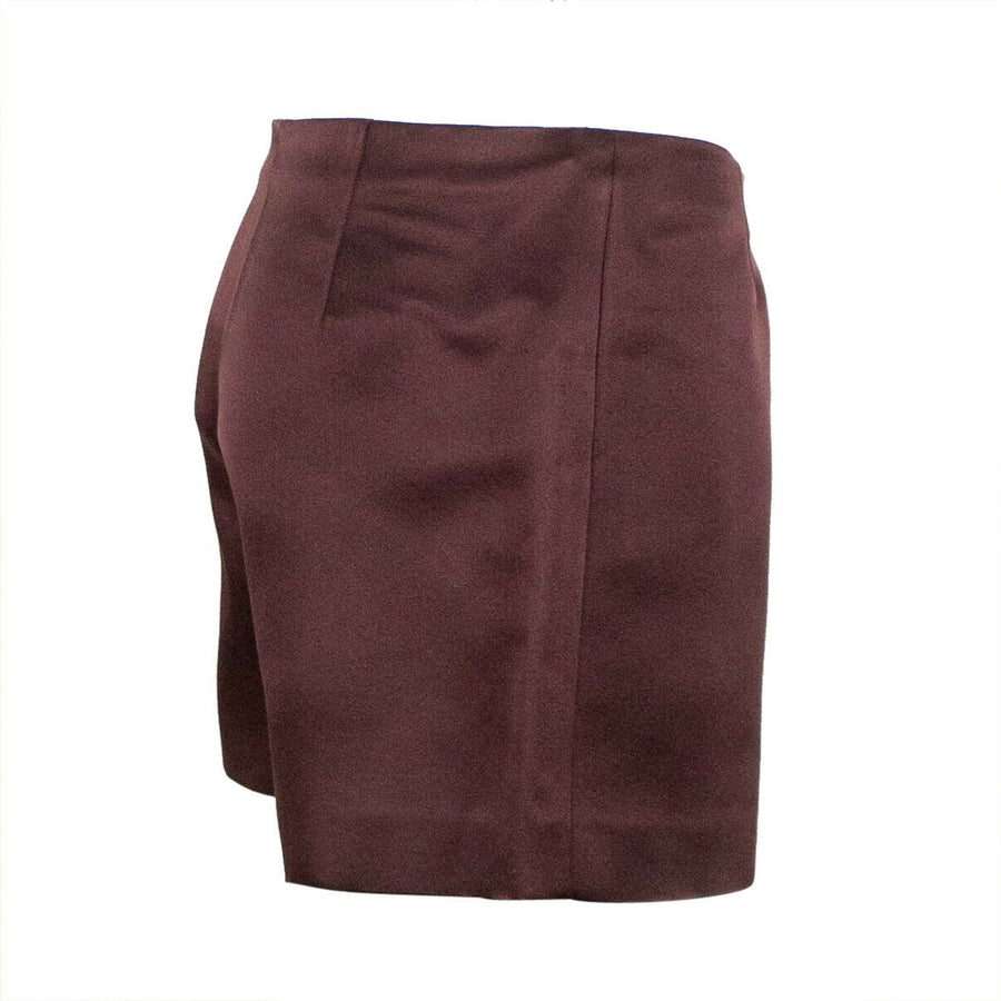 Silk Shorts - Burgundy