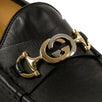 Leather Interlocking 'G' Horsebit Loafer Shoes - Black