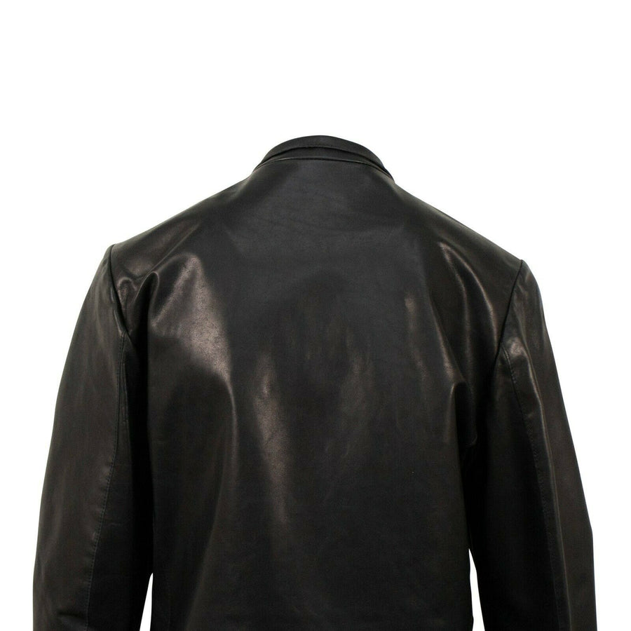 Leather Biker Jacket - Black