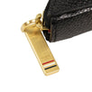 Leather Triangle Key Chain Coin Pouch - Black