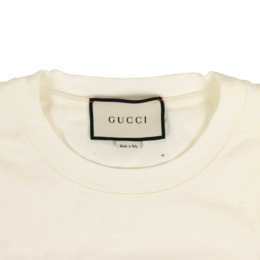 Men's The Face Cotton T-Shirt - Off White