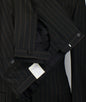 Drop 6 Striped Wool 2 Button Suit - Black