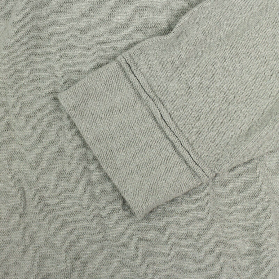 '532B0' Knit V-Neck Sweater - Light Gray