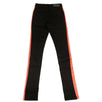 Denim Skinny Red Side Stripe Jeans - Black