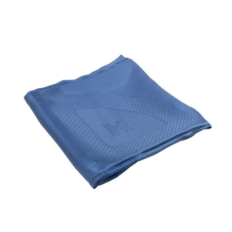 Silk 'Coaching' 140CM Shawl Scarf - Blue