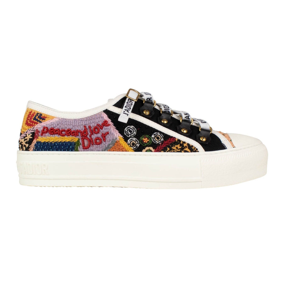 Walk'N'Dior' Embroidered Patch Sneakers - Multi