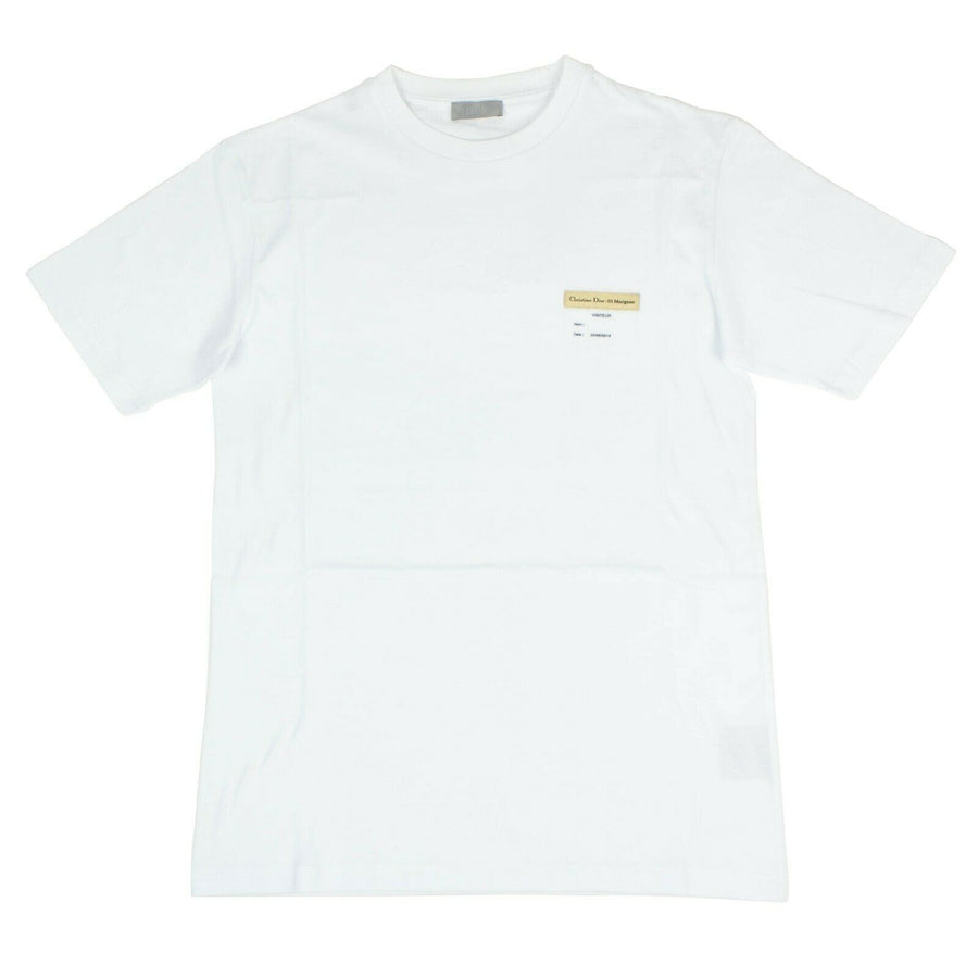 Visitor Patch Short Sleeve Cotton T-Shirt - White