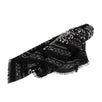 Paisley Cards Cashmere-Silk Scarf - Black / White