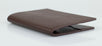 Smooth Leather Bifold Passport Holder - Brown