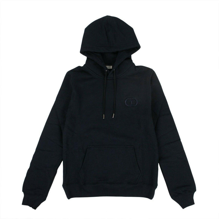 Cotton 'CD Icon' Logo Hooded Sweatshirt - Navy