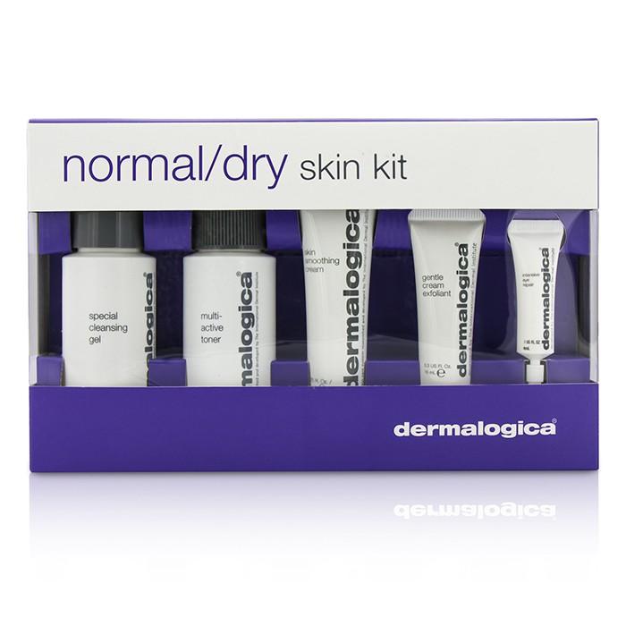 Normal/ Dry Skin Kit: Cleanser + Toner + Smoothing Cream + Exfoliant + Eye Reapir - 5pcs