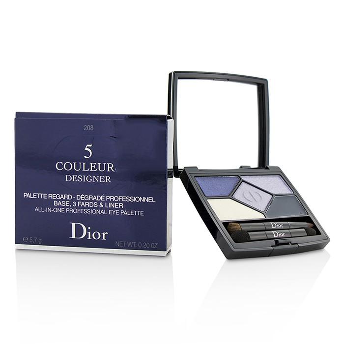 5 Color Designer All In One Professional Eye Palette - No. 208 Navy Design - 5.7g/0.2oz