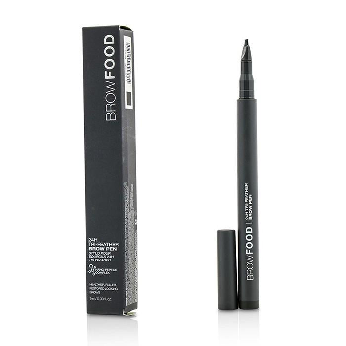 Browfood 24h Tri Feather Brow Pen - Charcoal - 1ml/0.03oz