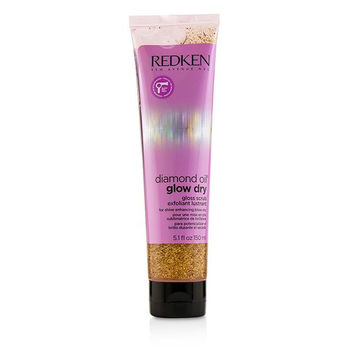 Diamond Oil Glow Dry Gloss Scrub (for Shine Enhancing Blow Dry) - 150ml/5.1oz