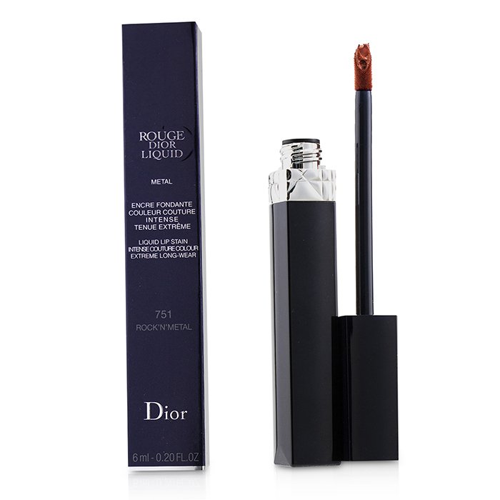 Rouge Dior Liquid Lip Stain - # 751 Rock'n'metal (rusty Red) - 6ml/0.2oz