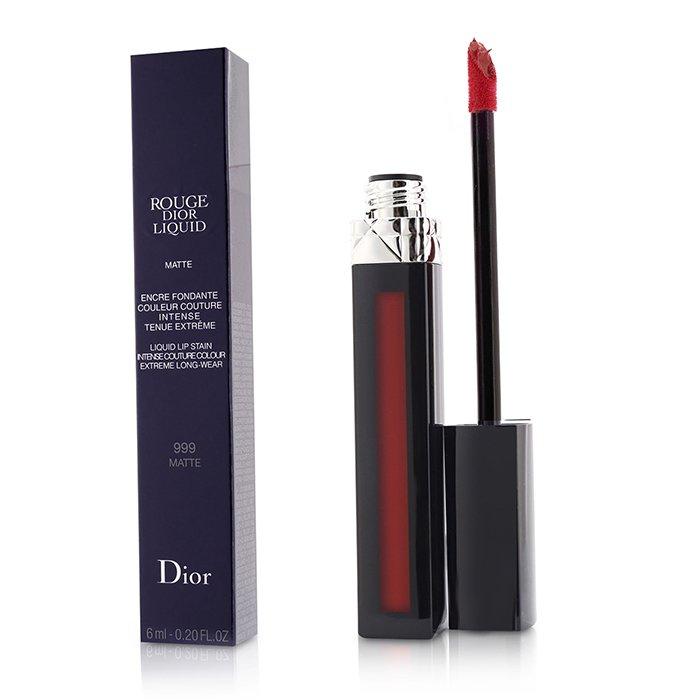 Rouge Dior Liquid Lip Stain - # 999 Matte (red) - 6ml/0.2oz