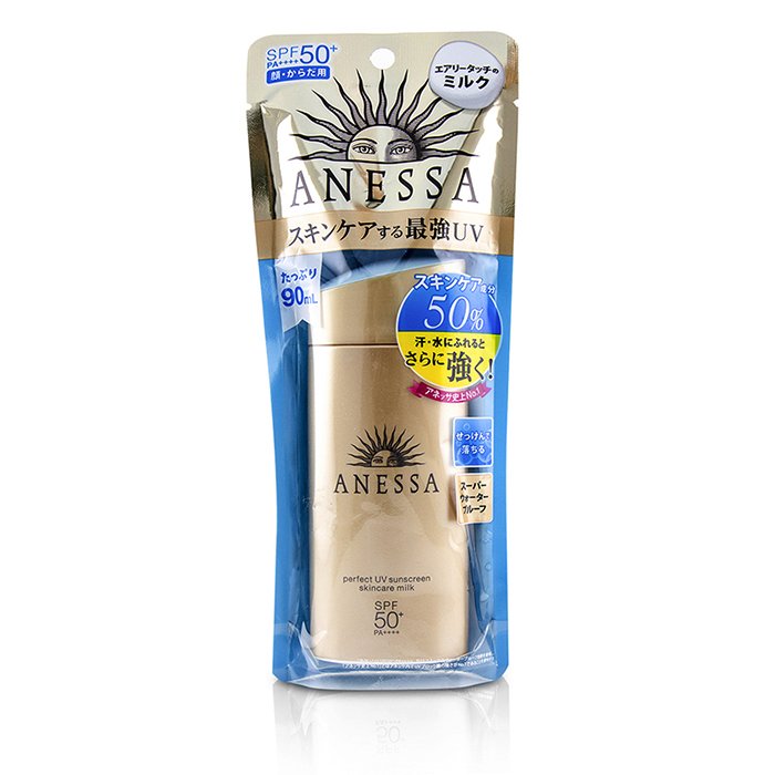 Anessa Perfect Uv Sunscreen Skincare Milk Spf50+ Pa++++ - 90ml/3oz