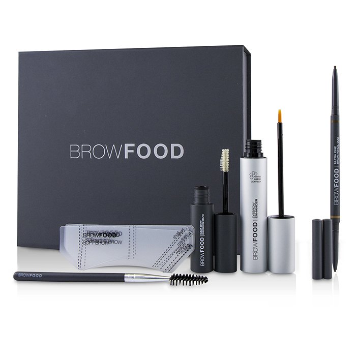 Browfood Brow Transformation System - # Brunette (light/medium) - 5pcs