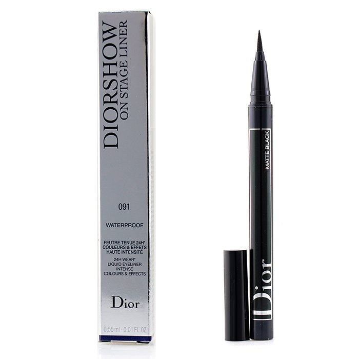 Diorshow On Stage Liner Waterproof - # 091 Matte Black - 0.55ml/0.01oz