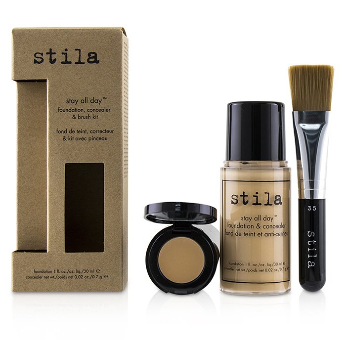 Stay All Day Foundation, Concealer & Brush Kit - # 2 Fair - 2pcs