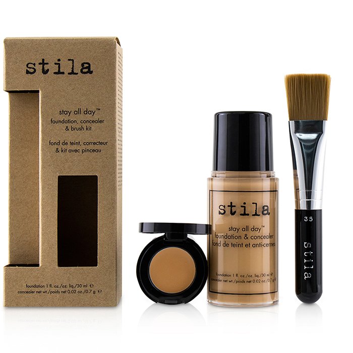 Stay All Day Foundation, Concealer & Brush Kit - # 5 Hue - 2pcs