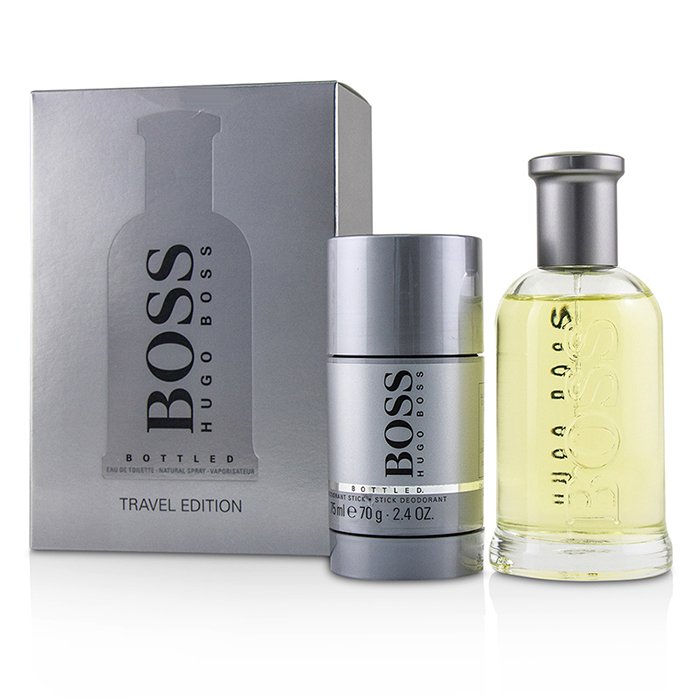 Boss Bottled Coffret: Eau De Toilette Spray 100ml/3.3oz + Deodorant Stick 70g/2.4oz - 2pcs