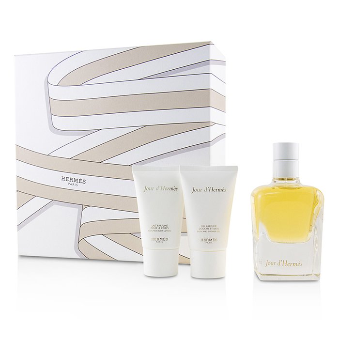 Jour D'hermes Coffret: Eau De Parfum Spray 85ml/2.87oz + Perfumed Body Lotion 30ml/1oz + Bath & Shower Gel 30ml/1oz - 3pcs