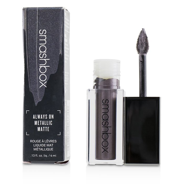 Always On Metallic Matte Lipstick - Punked Rock (gray With Purple Tint & Silver Pearl) - 4ml/0.13oz