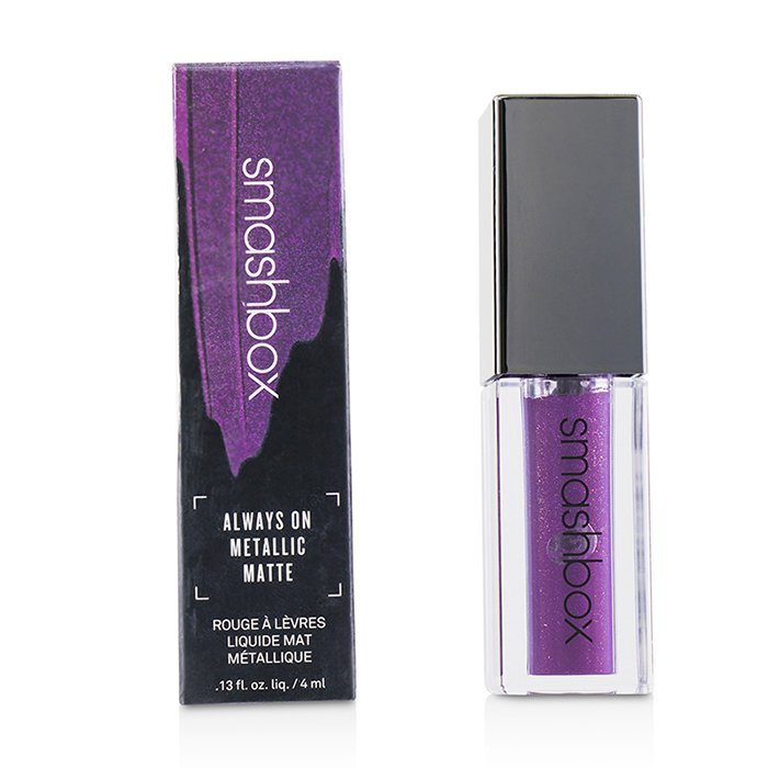 Always On Metallic Matte Lipstick - Make It Reign (purple With Purple Pearl) - 4ml/0.13oz