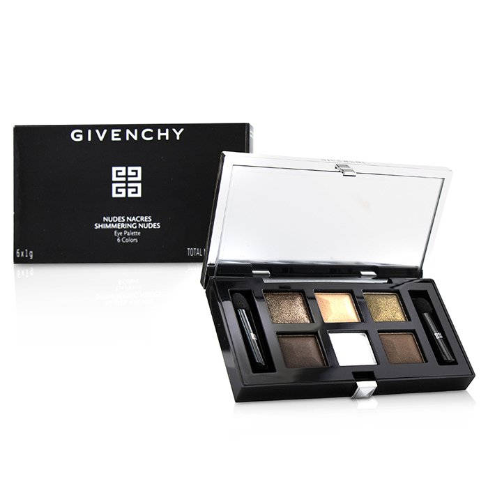 Nudes Nacres Shimmering Nudes Eye Palette (6x Eyeshadow, 2x Applicatior) - 6g/0.21oz