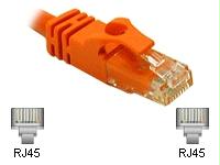 C2g 14ft Cat6 Snagless Crossover Unshielded (utp) Network Patch Cable - Orange