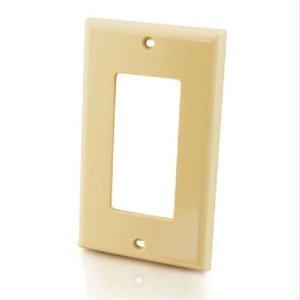 C2g Decorative One Cutout Single Gang Wall Plate - Ivory