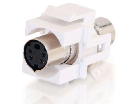 C2g Snap-in S-video F/f Keystone Module - White