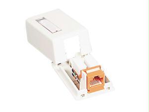 Legrand 1-port Keystone Jack Surface Mount Box - White