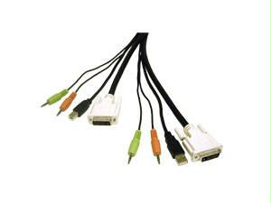 C2g 6ft Dviandtrade; Dual Link + Usb 2.0 Kvm Cable With Speaker And Mic