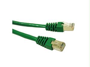 C2g 7ft Cat5e Molded Shielded (stp) Network Patch Cable - Green