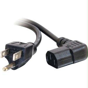 C2g 10ft 18 Awg Universal Right Angle Power Cord (nema 5-15p To Iec320c13r) (taa Com