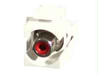 C2g Snap-in Red Rca F/f Keystone Insert Module - White