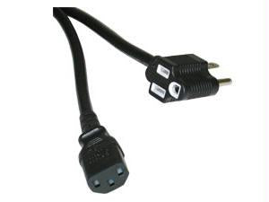 C2g 6ft 16 Awg Universal Power Cord With Extra Outlet