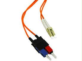 Legrand C2g 15m Lc-sc 50/125 Om2 Duplex Multimode Pvc Fiber Optic Cable - Orange