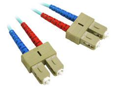 Legrand C2g 3m Sc-sc 10gb 50/125 Om3 Duplex Multimode Pvc Fiber Optic Cable - Aqua