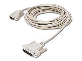 C2g 10ft Db25 Male To Db9 Female Serial Rs232 Null Modem Cable