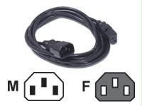 C2g 3ft Computer 18 Awg Power Cord Extension (iec320c14 To Iec320c13) (taa Compliant