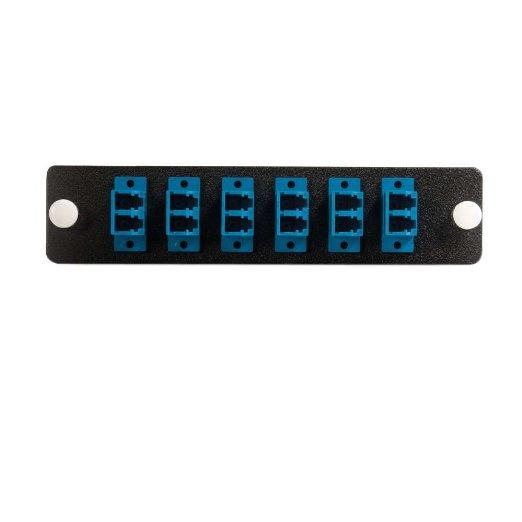 Legrand Q-series Lc Sm Dlx Adptr Pnl 6port Blue