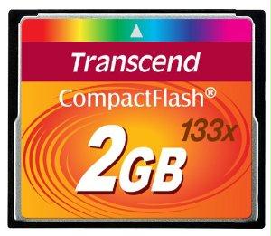 Transcend Information Flash Memory Card - 2 Gb - Compactflash Card - Data Transfer Rate: 21.5mb/sec (m