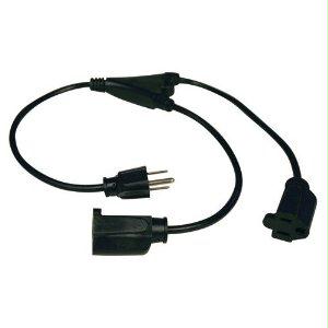 Tripp Lite 1ft Power Cord Extension Y Splitter Cable 5-15p To 5-15r 10a 18awg