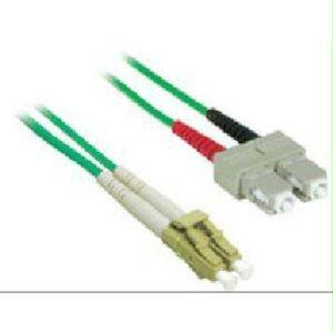 Legrand C2g 3m Lc-sc 62.5/125 Om1 Duplex Multimode Pvc Fiber Optic Cable - Green