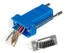 C2g Rj45 / Db9f Mod Adptr Blue